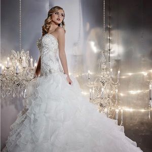 Sweetheart adorned Wedding Gown